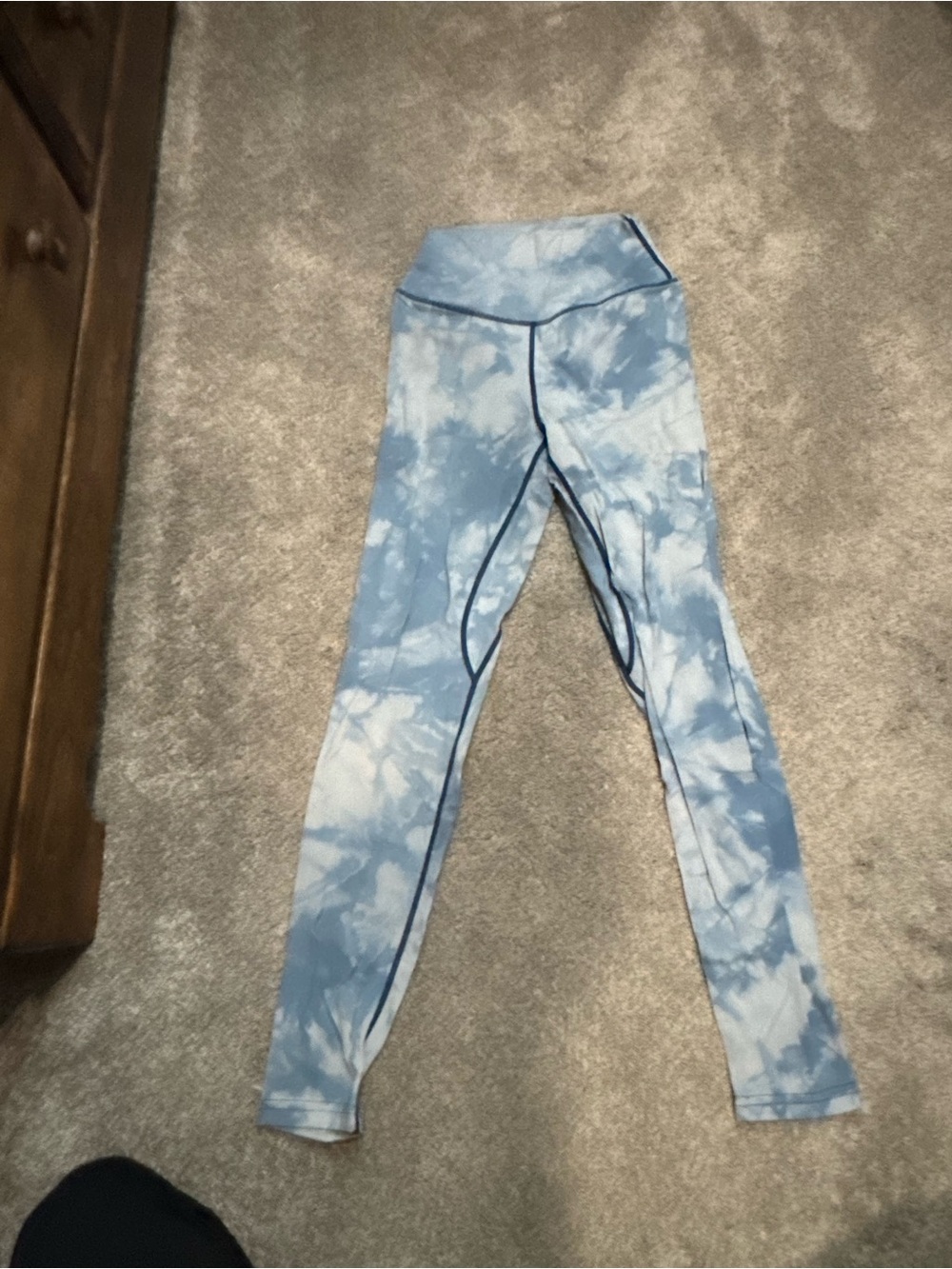 Balance Athletica/Vitality Blue Tie-Dye Leggings